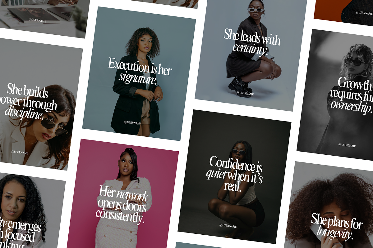235 Girl Boss Quotes, a Social Media Template by Defects (Photo 1 of 2)