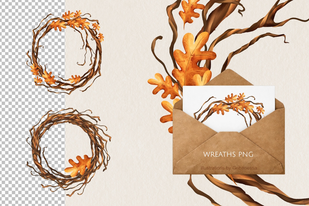 Cozy Autumn Fox & Oak Leaf, an Animal Illustration by Gribanessa (Photo 8 of 11)