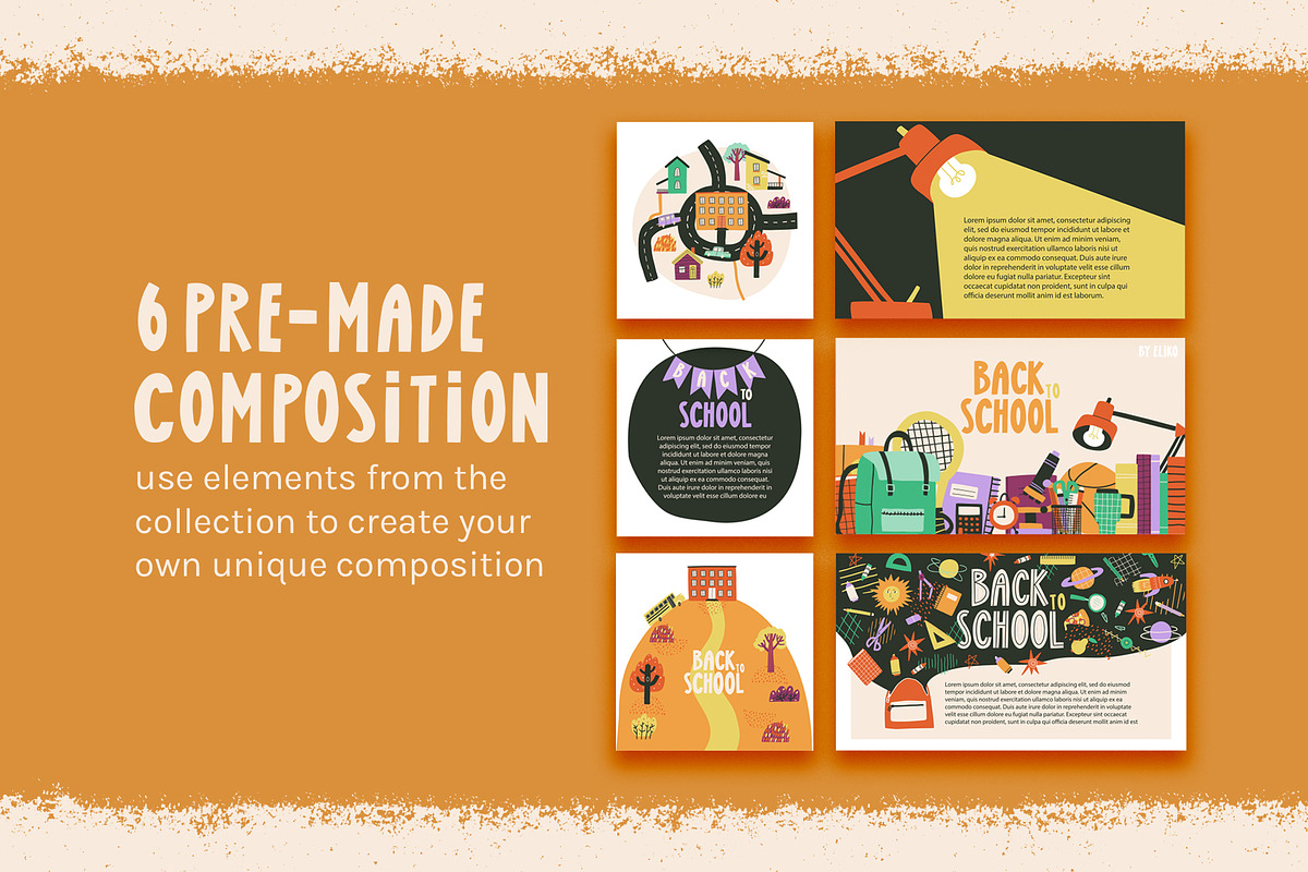 BACK TO SCHOOL: clipart and stickers, an Education Illustration by Elliko shop (Photo 8 of 14)