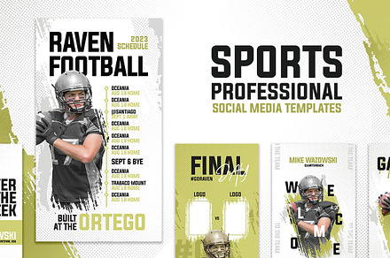 New Social Media Sports Template V.4, a Social Media Template by Graphics Frag