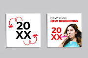 New Year Social Media Post, a Social Media Template by ContestDesign (Thumbnail 4 of 7)