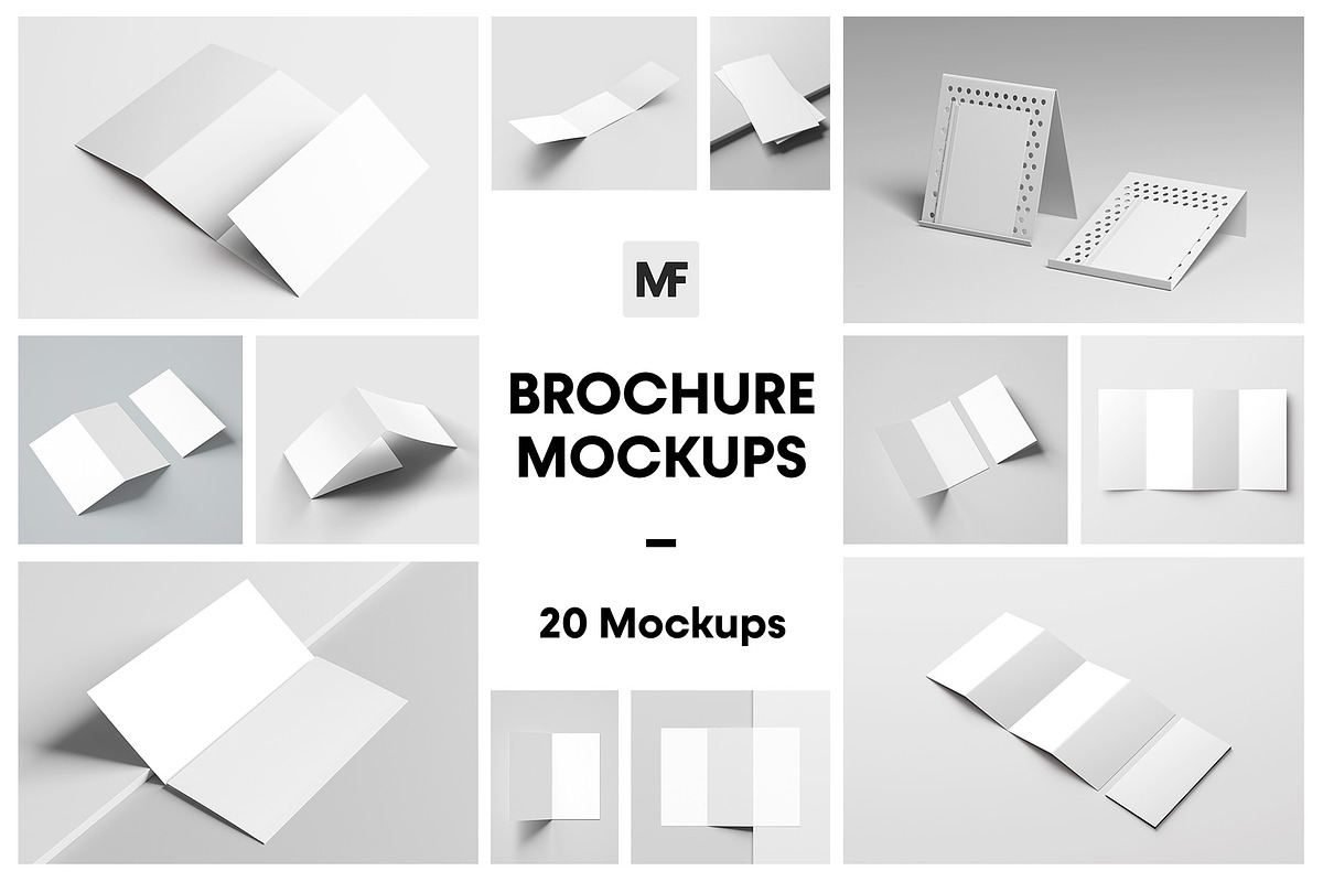 Brochure Mockups - Stationery Mockup, a Product Mockup by MockupForest (Photo 1 of 8)