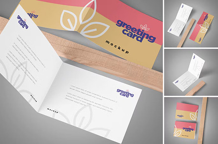 Greeting Card Mockup, a Books & Magazine Mockup by GearShift