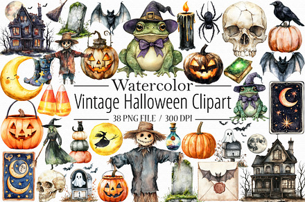 Vintage Halloween Clipart
