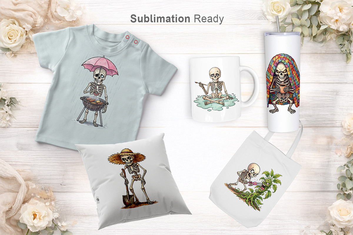 Sarcastic Dad Bones Sublimation, a Seasonal Illustration by Artnoy (Photo 6 of 18)