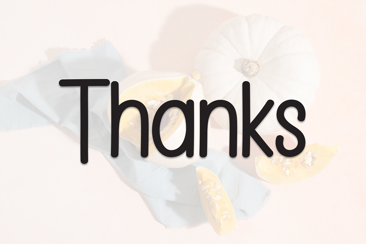Simple Pumpkin | Script Font, a Script Font by Scratchones (Photo 8 of 8)