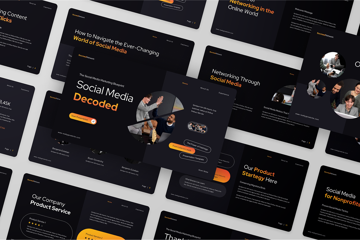 Social Media and Networking, a Presentation Template by Annora Studio (Photo 2 of 5)