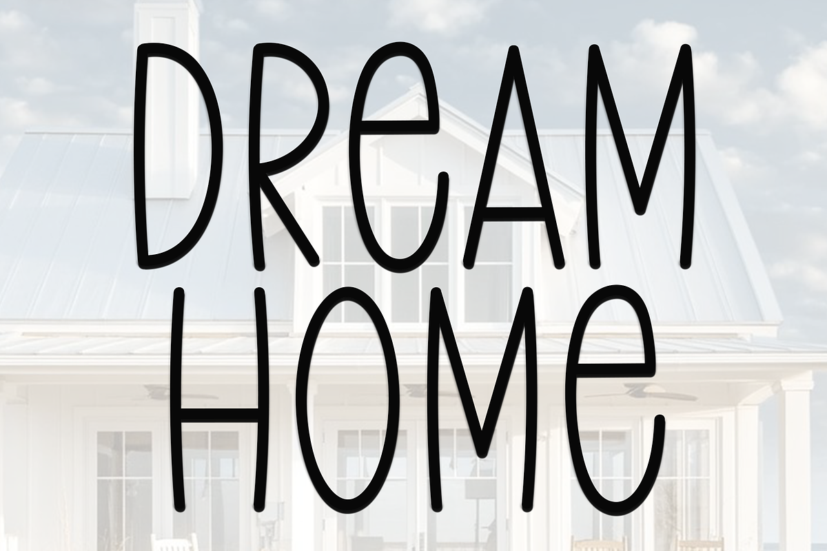 Dream Home, a Sans Serif Font by InermediaSTUDIO (Photo 1 of 7)