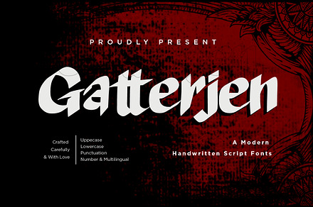 Gatterjen - Handwritten Script fonts