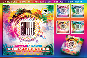 Summer Colours Flyer Template