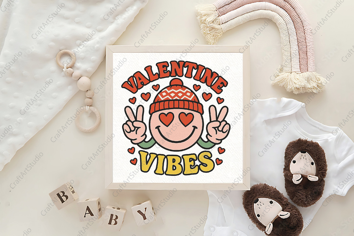 Valentine Vibes Valentine’s Day PNG, an Illustration by CraftArtStudio (Photo 4 of 4)