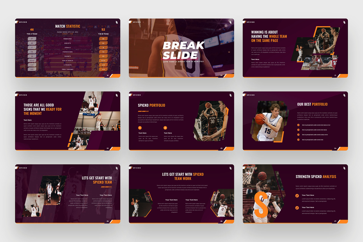 Spicko - Google Slides Basketball, a Presentation Template by BeadyLab (Photo 4 of 6)