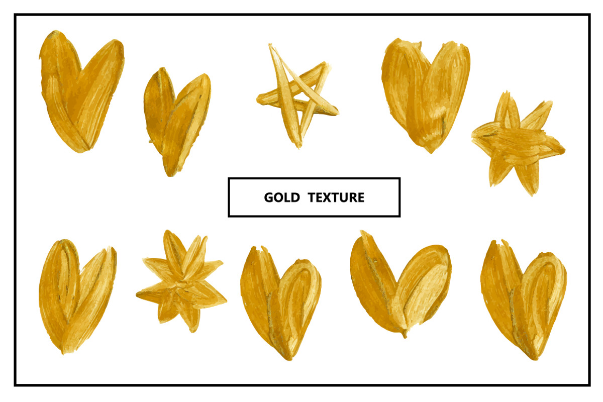 Vector gold elements for design., a Texture Graphic by mikka_kika (Photo 1 of 2)