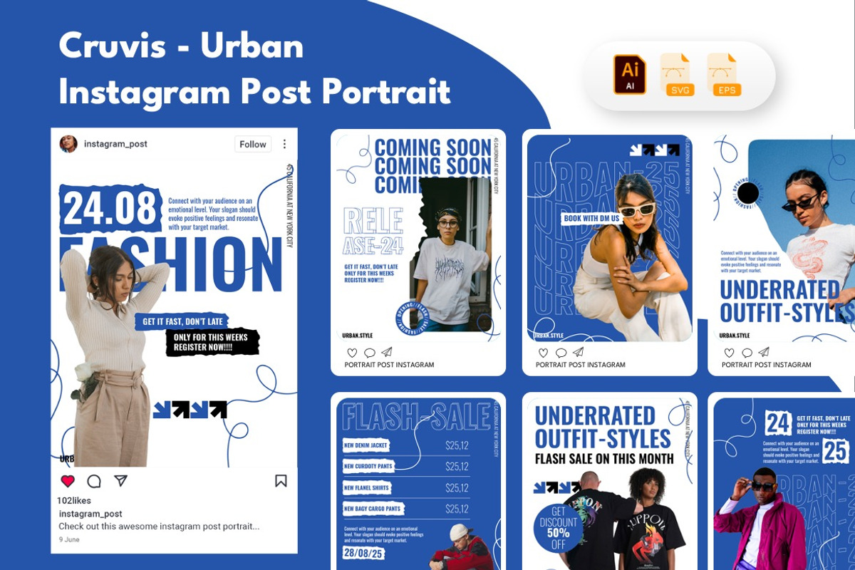 Urban Fashion - Instagram Bundle 01, a Social Media Template by Dhabee (Photo 10 of 11)