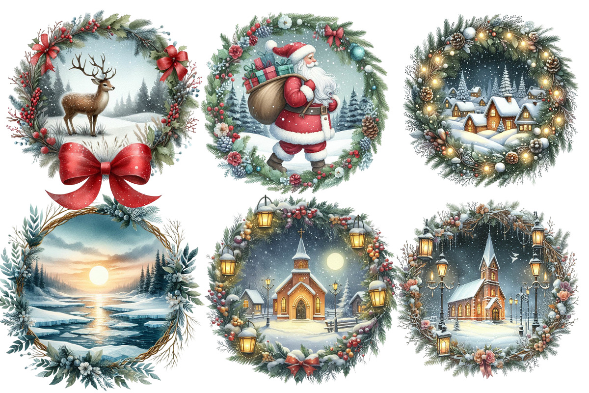 Christmas  Winter Scenes Png, an Illustration by Designworld (Photo 2 of 6)