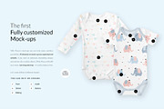 Baby Onesie 4x Mock-ups, an Apparel Mockup by Mocca Mockups Store (Thumbnail 3 of 5)