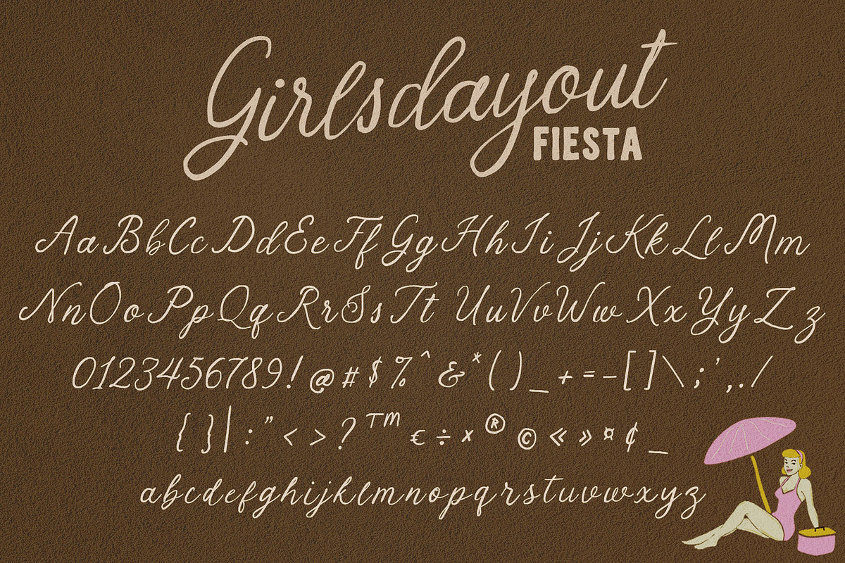 Girlsdayout Fiesta – Font Trio, a Handwritten Font by deadlock studio (Photo 10 of 12)