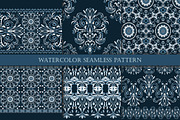 Set of  watercolor seamless patterns, a Pattern Graphic by Natikka Art (Thumbnail 1 of 3)