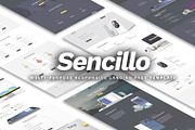 Sencillo – Multi-purpose Responsive, a HTML Template by Geek Shop (Thumbnail 1 of 4)