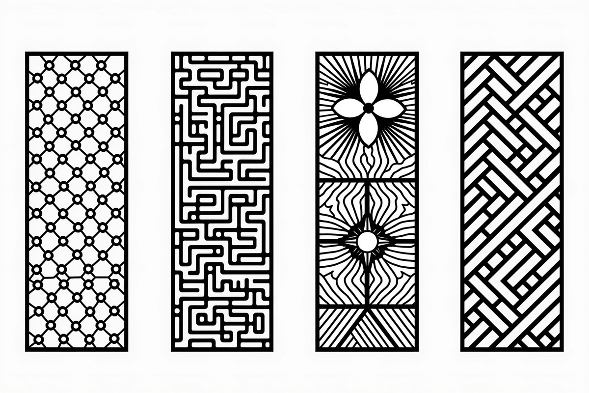 Black Decorative Laser Cut Design, an Illustration by BIPLOB EXPERT (Photo 2 of 9)