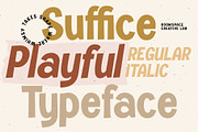 Suffice - Playful Typeface, a Sans Serif Font by roomspace creative lab (Thumbnail 2 of 14)