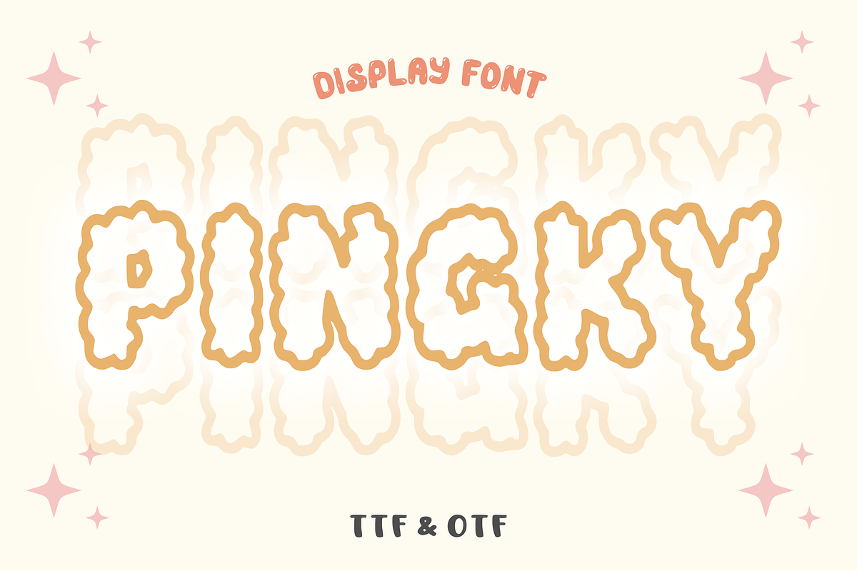 Cloud Line - Baby Font Types, a Font by KiddoGlyphs Studio (Photo 3 of 3)