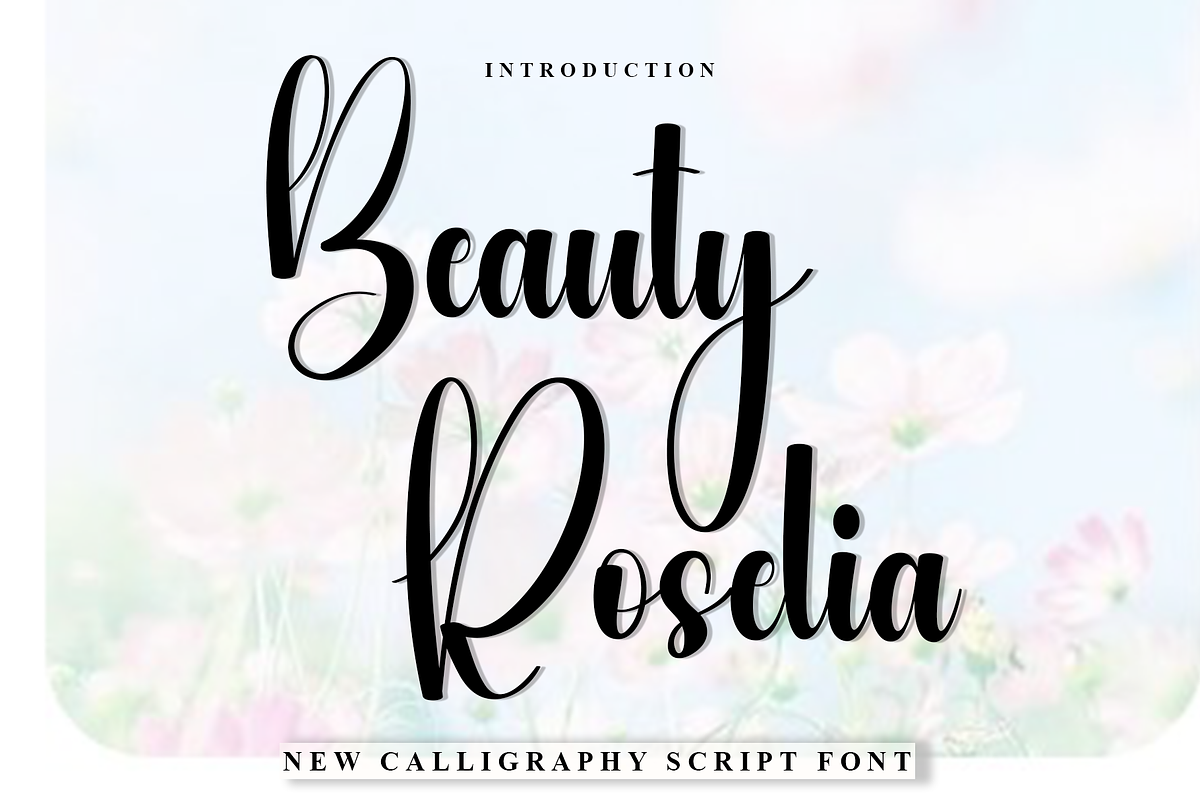 Beauty Roselia, a Handwritten Font by FreshTypeINK (Photo 1 of 7)