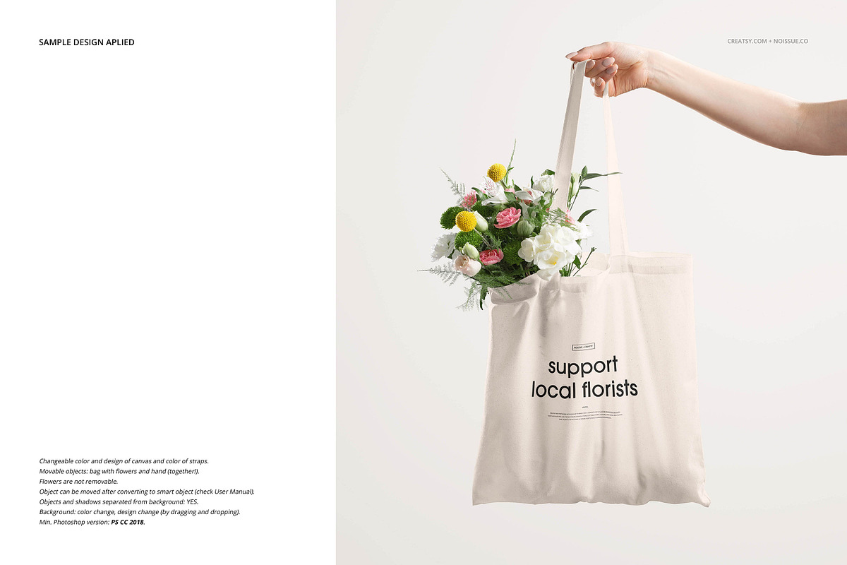 Noissue Tote Bag Mockup Bundle, a Packaging Mockup by creatsy5 (Photo 41 of 67)