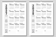Minimal Calendar for 2026 to 2028, a Stationery Template by ContestDesign (Thumbnail 4 of 4)