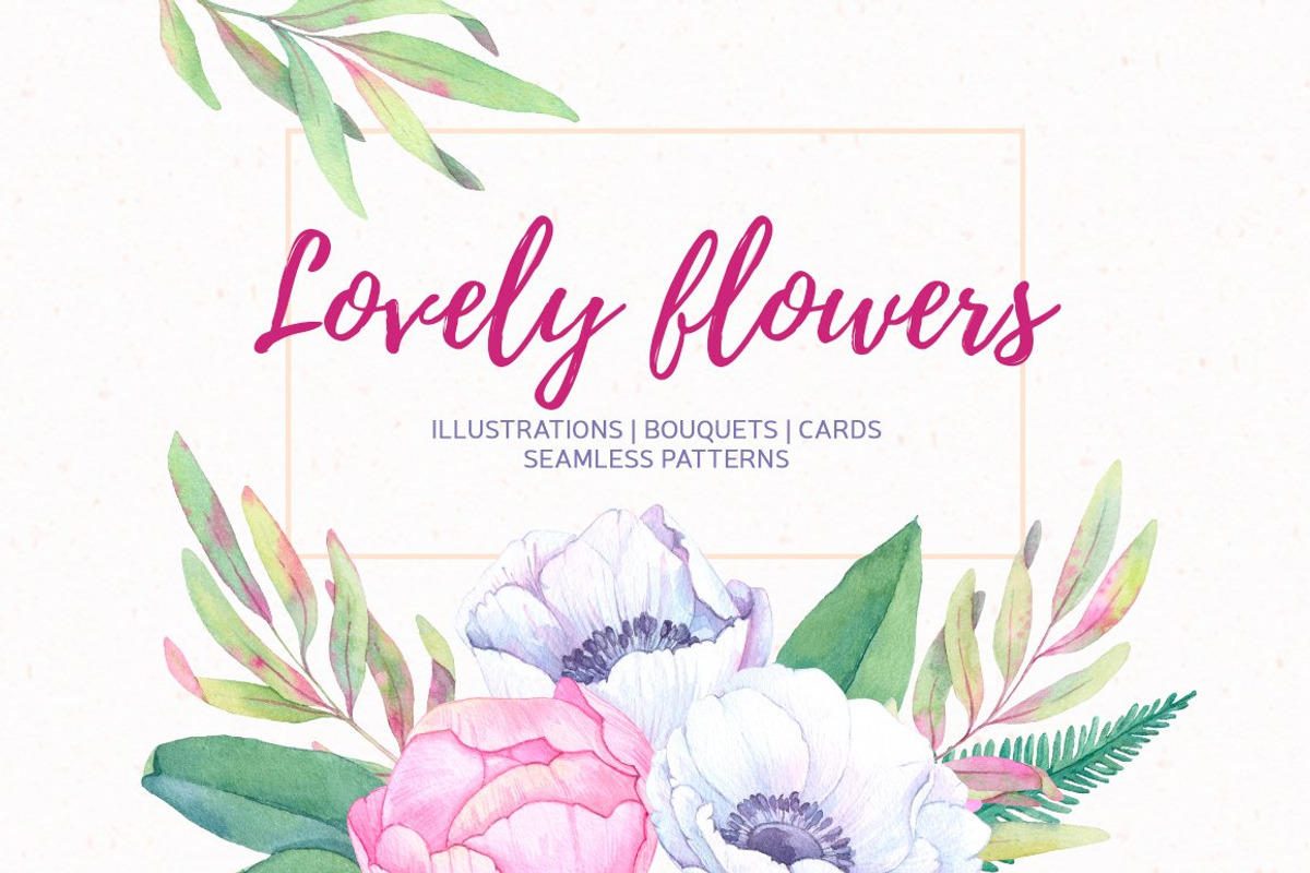 Floral bundle | Watercolor SALE, a Decorative Illustration by Kate Macate (Photo 18 of 28)