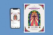 Ascension Day Stained Glass, a Flyer Template by Me55enjah Design (Thumbnail 1 of 4)