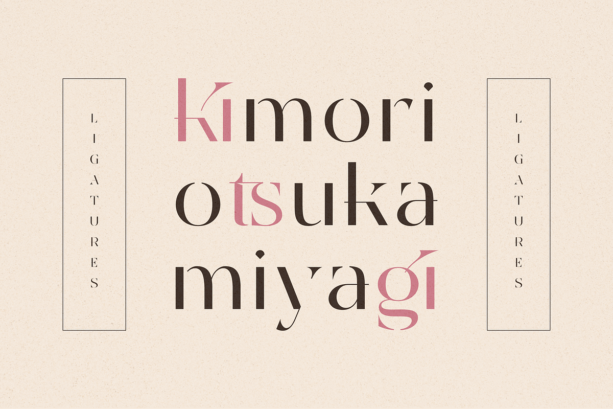 KATSUMI - Japanese Font, a Serif Font by Bekeen.co (Photo 7 of 10)