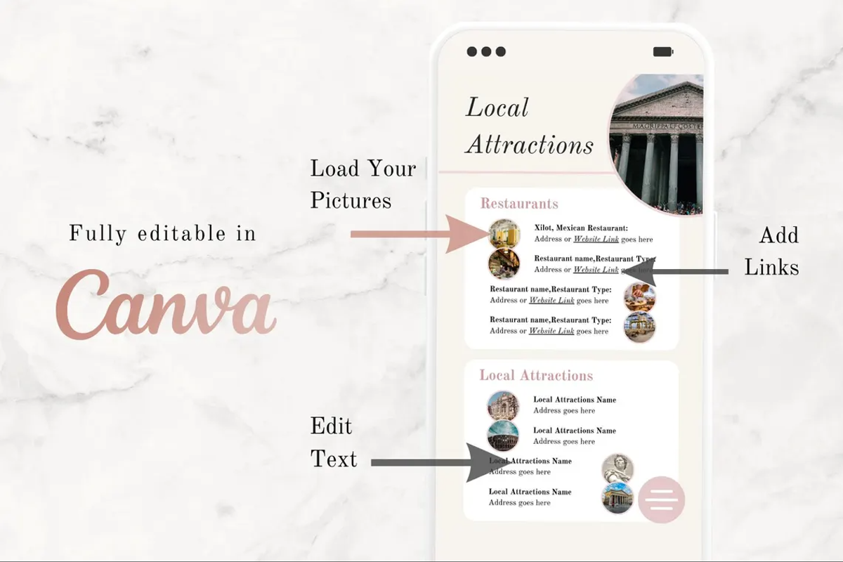 Digital Airbnb Welcome Guide, a Design Template by PittaFinePrint (Photo 5 of 5)