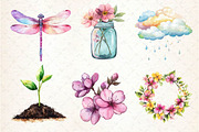 Spring Seasonal Elements Clipart, an Illustration by Dream Creation (Thumbnail 3 of 6)