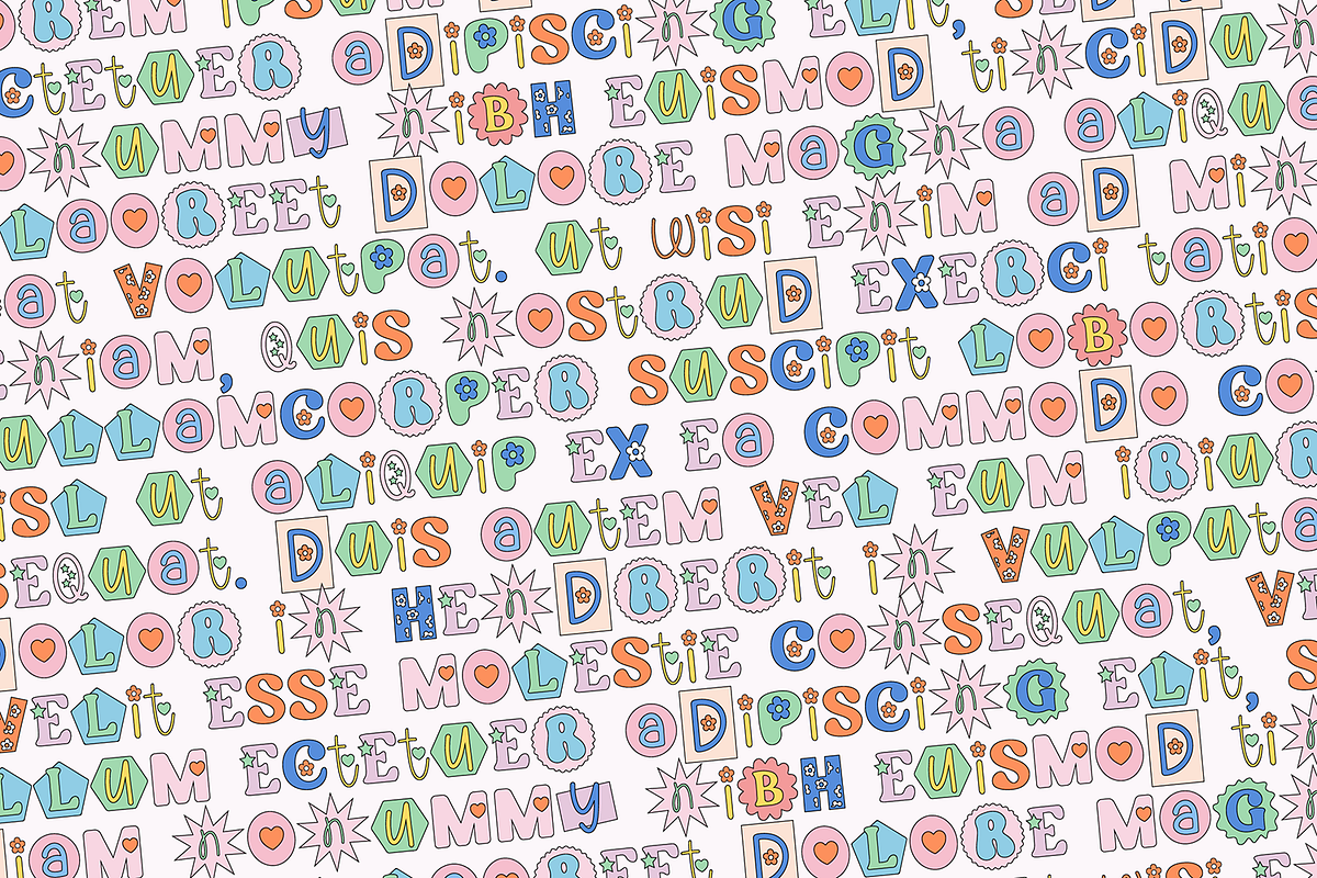HAPPY RANSOM Boho Floral Cutout Font, a Handwritten Font by Blush Font Co. (Photo 9 of 13)