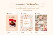 Boutique Bakery Instagram Templates, a Social Media Template by Hell Yeah Designs (Thumbnail 5 of 12)