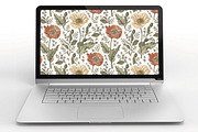 Seamless Set Flowers Poppy Poppies, a Pattern Graphic by Vintage (Thumbnail 11 of 11)
