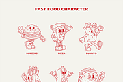 Fast Food Cartoon Illustration, a Food Illustration by ™Creasi (Thumbnail 4 of 6)