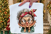 Whimsical Old Lady Birthday Clipart, an Illustration by Craft Nest (Thumbnail 9 of 11)