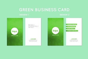 Multi-Colored Business Card