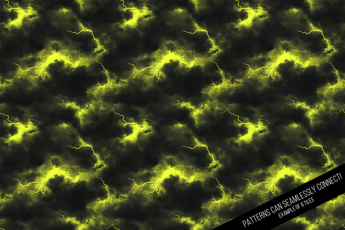 Lightning Seamless Digital Paper, a Pattern Graphic by Chromolume Studio (Photo 7 of 15)
