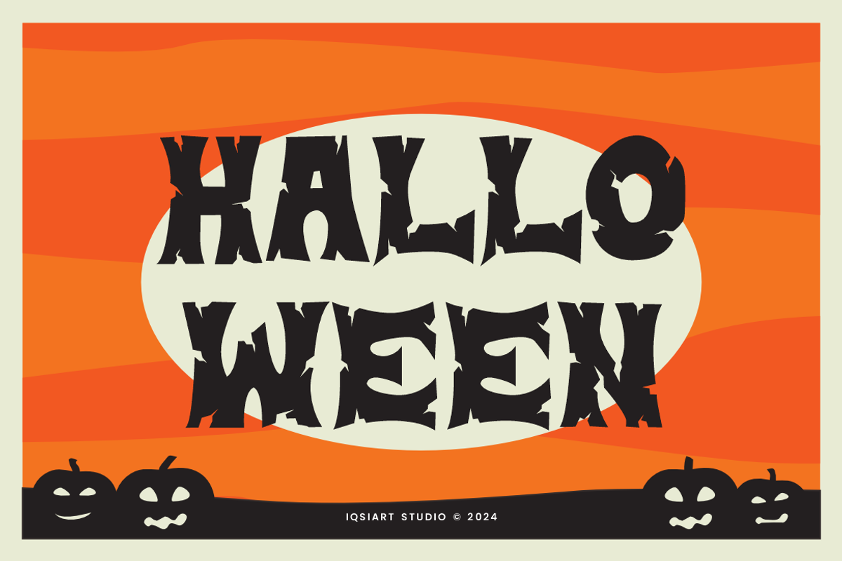 Forgen Creapy - Halloween Font, a Blackletter Font by Iqsiart Studio (Photo 2 of 7)