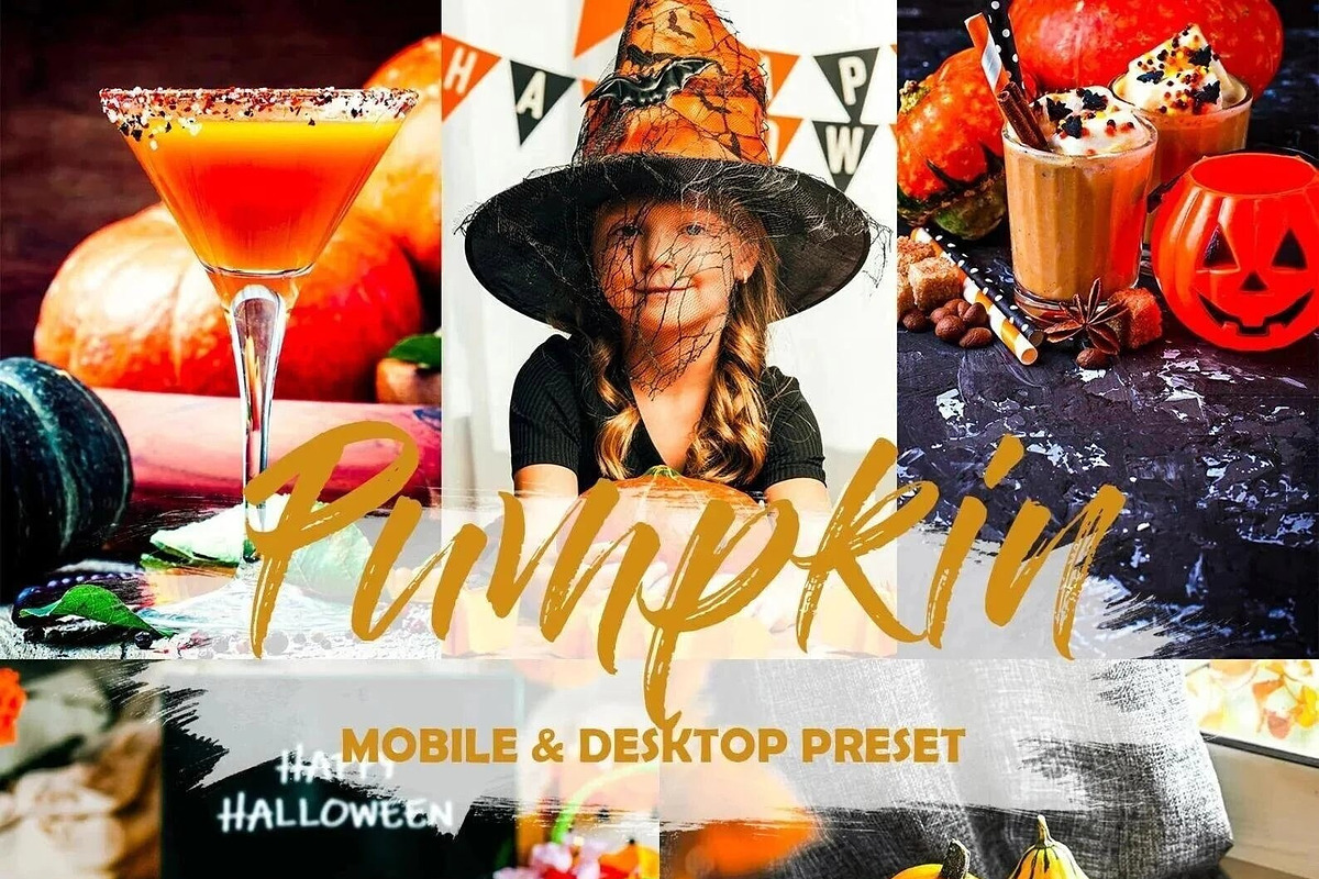 10 Pumpkin Mobile Lightroom Presets, a Preset Add-On by LucaTheme (Photo 1 of 9)