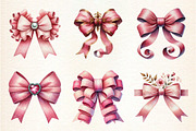 Coquette Pink Bow Clipart, an Illustration by DreamArtGraphic (Thumbnail 2 of 4)