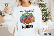 One Thankful Nurse Turkey PNG, an Illustration by DreamCafeArt (Thumbnail 2 of 4)
