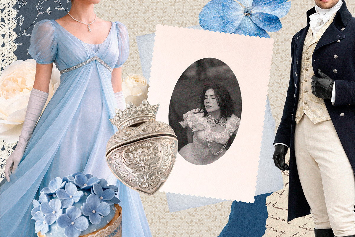 Romantic Regency Vintage Collage Kit, an Object Graphic by Eva Gentle (Photo 3 of 12)