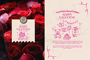 Hand Drawn Valentines Clipart Bundle, an Outline Icon by Baleee (Thumbnail 7 of 15)