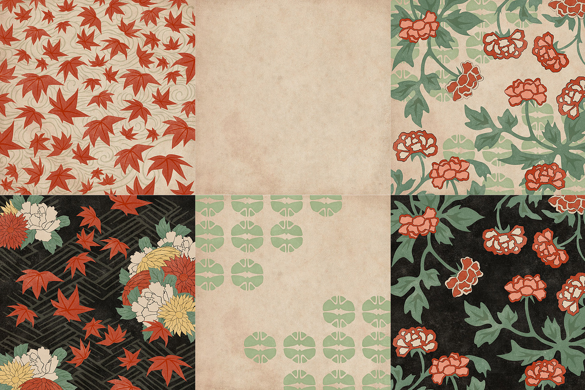 Vintage Japanese Flower Woodcuts, an Object Graphic by Blixa 6 Studios (Photo 16 of 23)