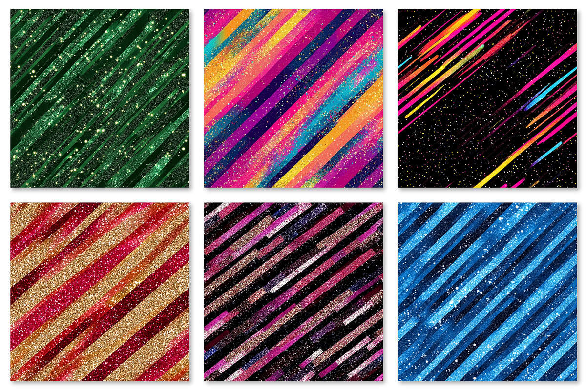 Tinsel Stripes Digital Papers, a Texture Graphic by Dream Creation (Photo 5 of 7)