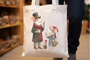 Mouse Family Christmas Clipart, an Illustration by Rose Art (Thumbnail 4 of 5)